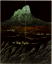 『五剣山（ごけんざん）』　2008年　二曲漆屏風　160cm×130cm